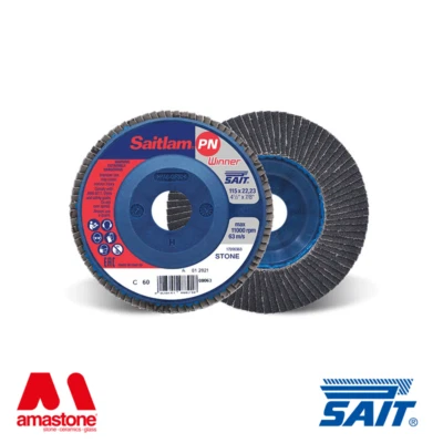 Silicon carbide cloth Flap discs for grinding stone - SAITLAM-PN - Image 1 of 4