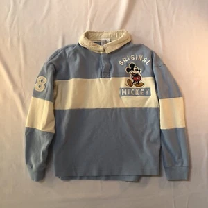 Mickey Mouse Rugby Shirt blau/weiß Disney Land/World Polo Kinder Jugend M - Bild 1 von 12