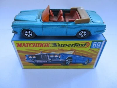 Matchbox Superfast No 69 Rolls Royce Silver Shadow & New Box Good Condition - Image 1 of 4
