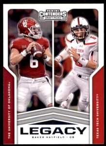2020 Contenders Draft Legacy Mayfield Mahomes Kansas City Chiefs #12 - Picture 1 of 2