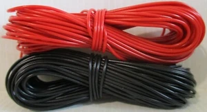 Modelleisenbahn DCC Stromdraht 2 x 10m Rolle 16/0,2 mm 3A - 1 JEDES ROT & SCHWARZ RM48P - Bild 1 von 11
