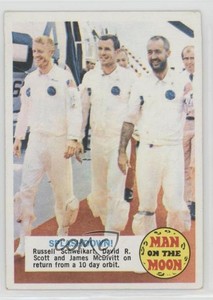 1970 Topps Man on the Moon Expanded Reissue Rusty Schweickart David R Scott 0in6