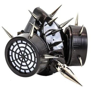 Nail  Spike Steampunk Gas Mask Cosplay Spikes Respirator Costume Party - Image 1 of 4