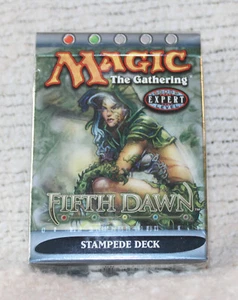 MTG Fifth Dawn STAMPEDE Theme Deck--Factory Sealed--Plus BCW Deck Guards - Picture 1 of 4