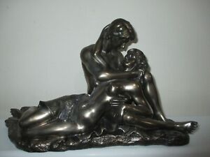Nude Couple in embrace bronze look