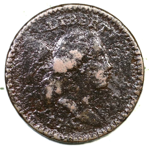 1794 C-8 R-5 Liberty Cap Half Cent Coin 1/2c Cover