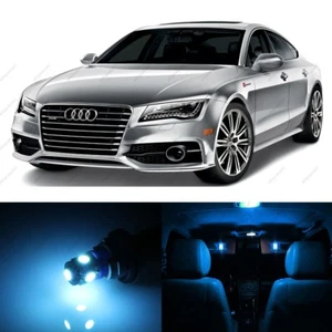 16 x ICE BLUE LED Interior Light Package For 2012 - 2016 Audi A7 4G + PRY TOOL - Picture 1 of 7