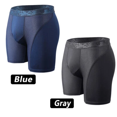 Men Bamboo Underwear Boxer Briefs Trunks Underpant Anti Chafe Underwear 3-4 Pack - Image 1 of 4