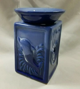 Keramik ätherisches Öl Aromatherapie Diffusor & Teelichthalter BLAUER DELFIN - Bild 1 von 5