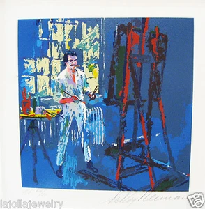 LEROY NEIMAN "Self Portrait" Neiman painting himself signed AP 64/80 serigraph - Picture 1 of 4