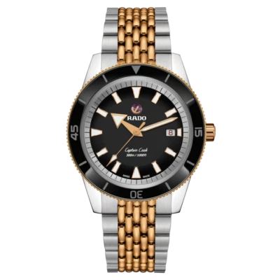 Nuevo reloj para hombre Rado Captain Cook automático acero inoxidable esfera negra R32137153 Foto 1 de 4