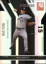 2004 (BREWERS) Donruss Elite Extra Edition Turn of the Century #150 Ben Sheets