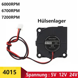 Ventilateur radial 4015 DC 5V-24V faible bruit pour imprimante 3D carte mère / CPU - Photo 1/6