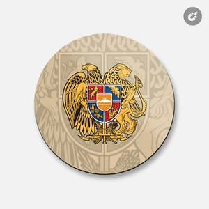 Escudo de armas Armenia | imán decorativo redondo de 4"" X 4 - Imagen 1 de 2