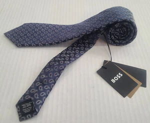 NWT BOSS Hugo Boss (Hugo Boss Black Label) Silk Tie 'Tie 7.5 cm' - Picture 1 of 8