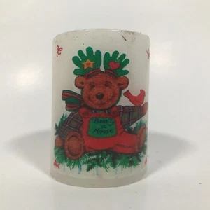 Bearly A Moose 4 Zoll x 3 Zoll dekorative Kerze Bär Verkleiden Kardinal unbenutzt - Bild 1 von 9