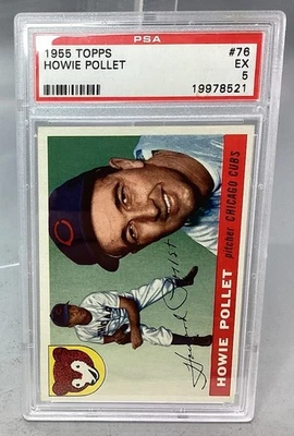 1955 Topps #76 Howie Pollet - PSA - 5 Excellent - Image 1 of 4