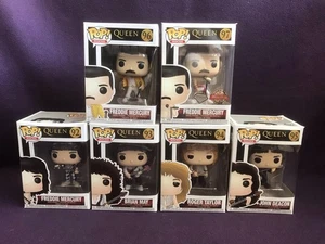 QUEEN (rock music group) FUNKO POP x6 - No.92,93,94,95,96,97 inc FREDDIE MERCURY - Picture 1 of 14