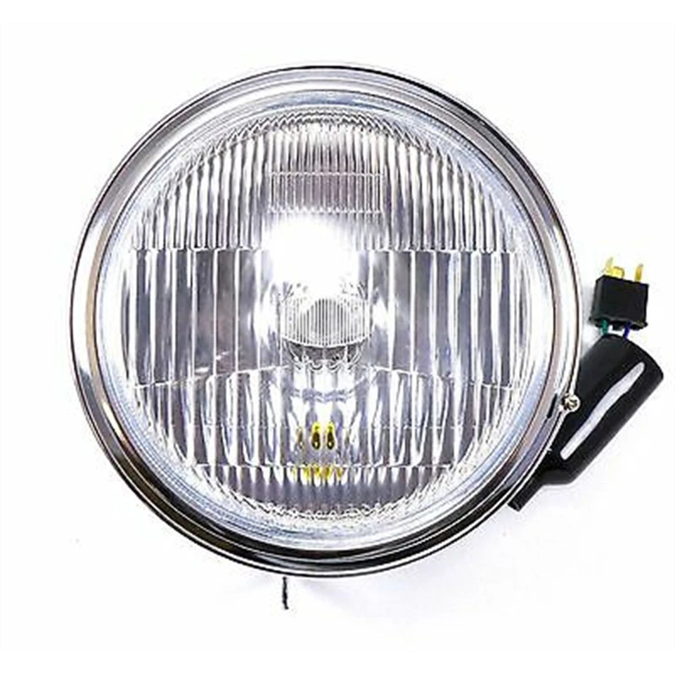 7" Complete Headlight 12 Volt Side Mount - Chrome for Yamaha  584-84310-60-00 — 第 1/4 张图片