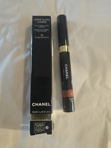 Chanel Creme Gloss Lumiere Brush On Creme Lippenfarbe ~ 75 Pflaumen Soufflé ~ Neu im Karton - Bild 1 von 6