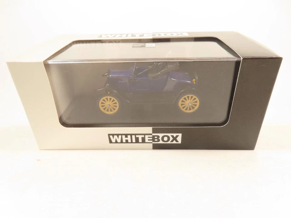 Caja Blanca WB145 Ford T Runabout - Azul/Negro -1/43 - ¡Como Nueva en Caja! Foto 1 de 1