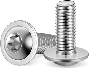 M8-1.25 X 20Mm Flanged Button Head Socket Cap Screws Flange Bolts, 18-8 - Picture 1 of 12