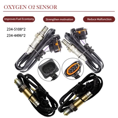 4X Upstream+Downstream Oxygen sensor For 2006-2008 Porsche Cayman 2.7L 3.4L H6 - Image 1 of 4