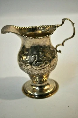 Wonderful George III London Sterling Silver Repouse Creamer 1810 - Image 1 of 4