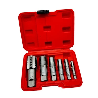 6Pcs NPT Pipe Taps 1" 3/4" 1/2" 3/8" 1/4" 1/8" Plumbing Tap Set - Image 1 of 4