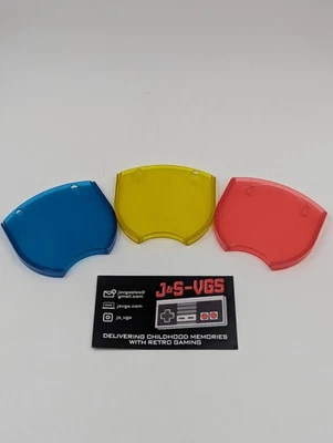 Lote com 3 capas protetoras Sony PSP UMD disco – azul amarelo vermelho - Imagem 1 de 4