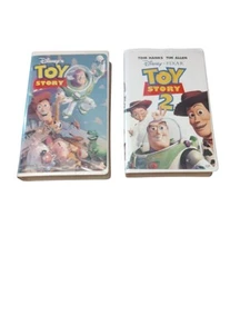 1995 RARE Disney Toy Story  & TOY STORY 2 Original VHS Movie Tape  LOT - Picture 1 of 3