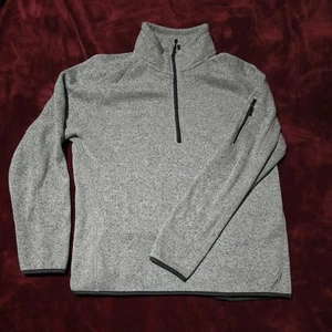 Maglione uomo Avalanche pile leggero grigio 1/4 zip finto collo XL - Foto 1 di 6