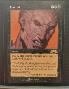 Mtg HATRED NM Exodus Reserve List 64/143 - Photo 1/2