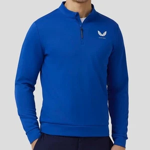 Castore Golf Classic 1/4 Zip Pullover - Royal Blue - RRP£65 - Picture 1 of 6
