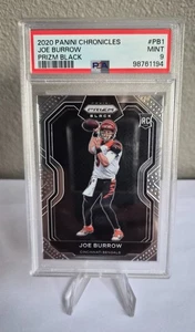 Joe Burrow RC 2020 Panini Prizm Black #PB1 PSA 9 - Picture 1 of 2