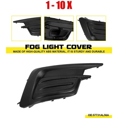 Cubierta de luz antiniebla de parachoques delantero negra 1-10X para Subaru Legacy 2018-2019 lado del conductor Foto 1 de 4