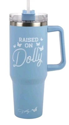 NUEVO vaso Dolly Parton 40 OZ acero inoxidable 🦋 ELEVADO EN DOLLY 🦋 Foto 1 de 4