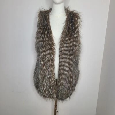 Chaleco de piel sintética Fever talla mediana Foto 1 de 4