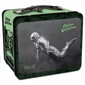 BRANDNEUE KREATUR AUS DER SCHWARZEN LAGUNE VOLLE GRÖSSE BLECHTASCHE LUNCHBOX NEUWERTIG - Bild 1 von 3