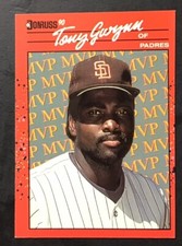 Tony Gwynn HOF 1990 Donruss Error Card #BC-4 No Period after INC + Correct Card