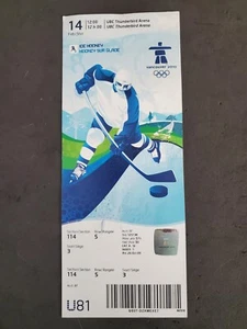 2010 Vancouver Olympische Winterspiele Eishockey Ticket - Bild 1 von 1