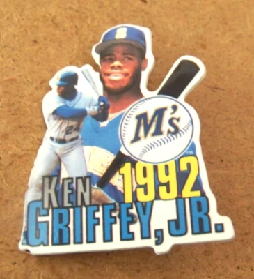 1992 Ken Griffey Jr Badge brooch pin Seattle Mariners Greats of the Game c45225 - Image 1 of 4