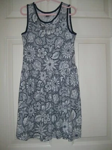 Crazy 8 Girls Dress size 7 8 7/8 Navy White Hearts Floral Sundress Tank Dress - Picture 1 of 3