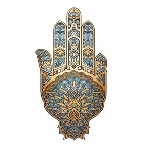 Mano de Fátima Mano de Fátima Hamsa Vinilo Calcomanía Adhesiva para Coche, Laptop, Vaso - Imagen 1 de 1