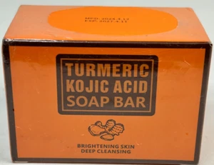 MOOYAM TURMERIC KOJIC ACID BRIGHTENING SKIN DEEP CLEANSING SOAP BAR-EXP 4/27 - Picture 1 of 6