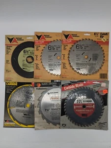 Lot 6 Saw Blades 7 1/4" Carbide 6 1/2" Cutoff Masonry Dyanite Black Decker Credo - Picture 1 of 13