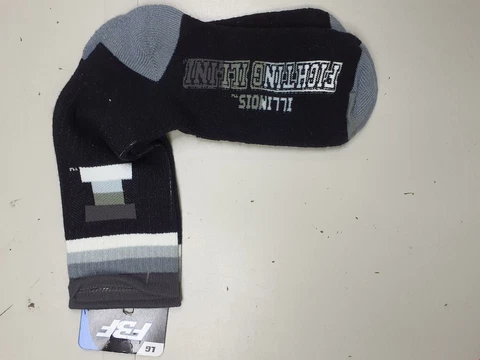 FBF Originals Illinois Fighting Illini NCAA Large Socks Black Cover