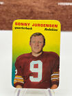 1970 Topps Super Glossy Sonny Jurgensen #20 football card Washington Redskins