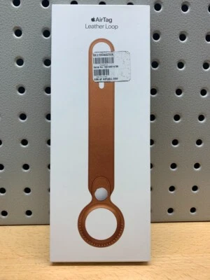 Apple AirTag Leather Loop Saddle Brown - Image 1 of 2