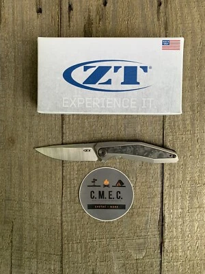 Navaja de bolsillo Zero Tolerance 0470 hoja de 3,4" CPM20CV mango de titanio/fibra de carbono Foto 1 de 4